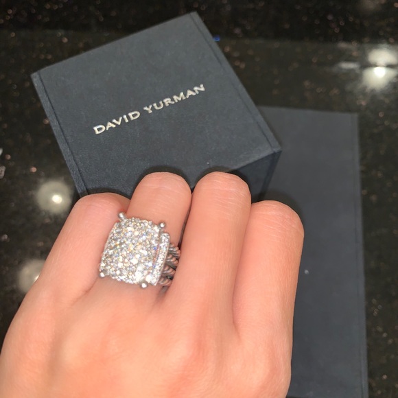 David Yurman Wheaton® Ring Diamonds size 5.75 - Picture 11 of 12